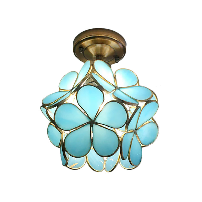 Colourful Flower Flush Mount Ceiling Light