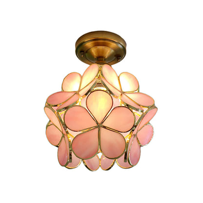 Colourful Flower Flush Mount Ceiling Light