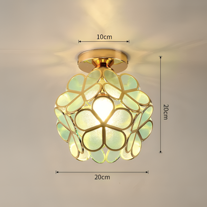 Colourful Flower Flush Mount Ceiling Light
