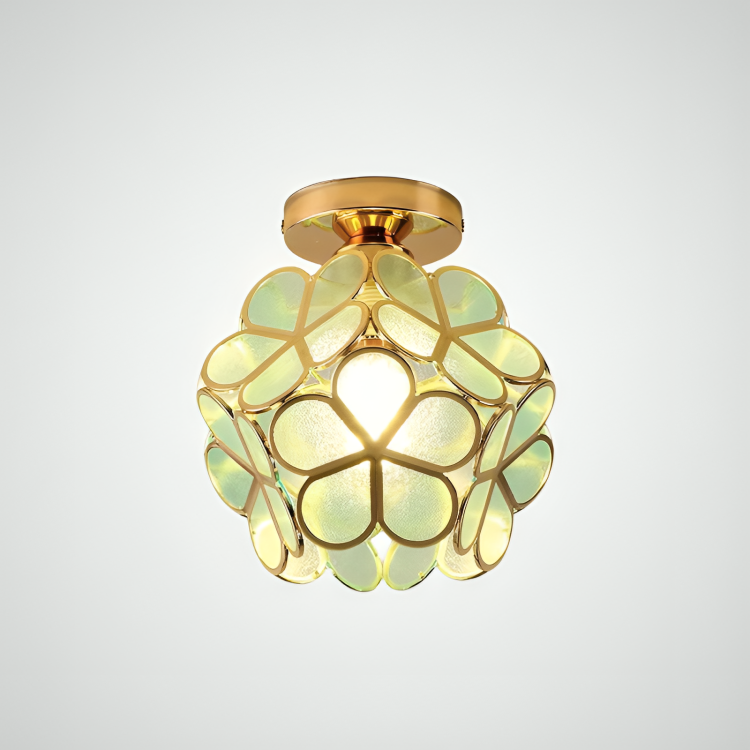 Colourful Flower Flush Mount Ceiling Light