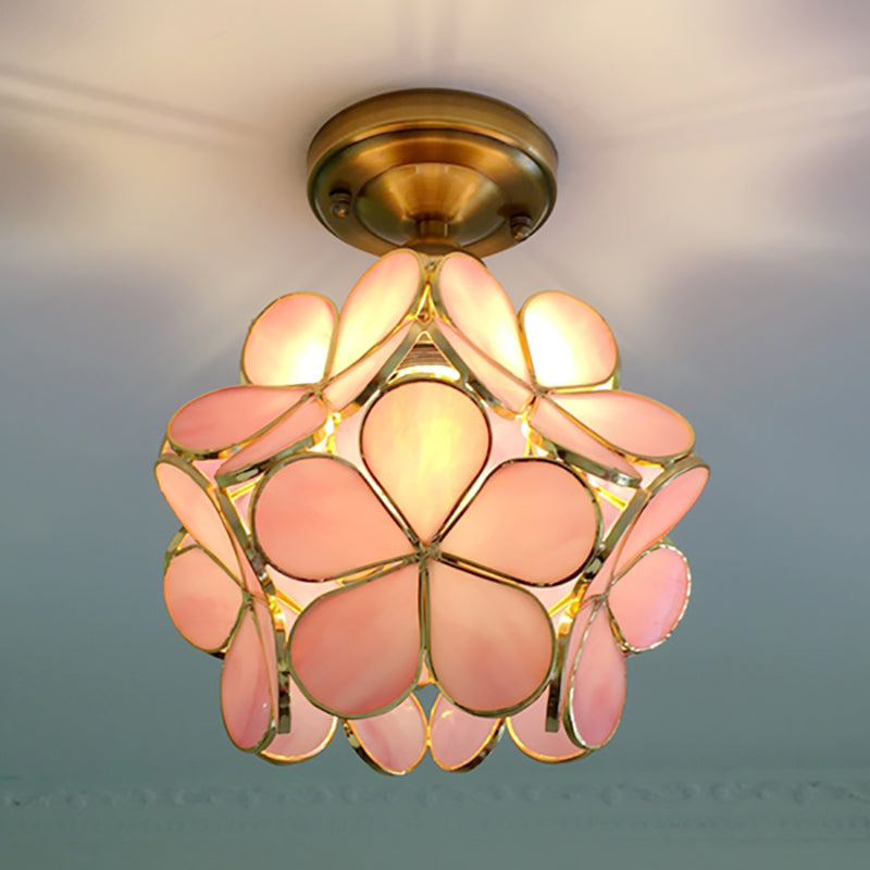 Colourful Flower Flush Mount Ceiling Light