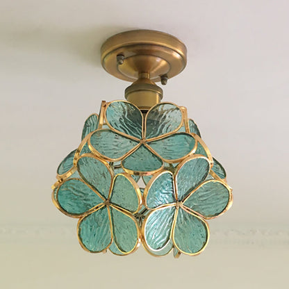 Colourful Flower Flush Mount Ceiling Light
