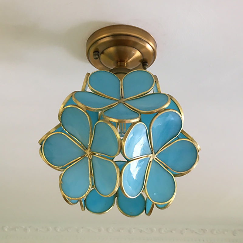 Colourful Flower Flush Mount Ceiling Light