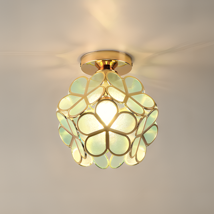 Colourful Flower Flush Mount Ceiling Light