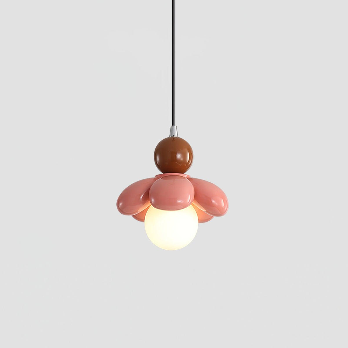 Colourful Flower-Shaped Resin Pendant Lamp with G9 Socket