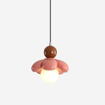 Colourful Flower-Shaped Resin Pendant Lamp with G9 Socket