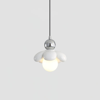 Colourful Flower-Shaped Resin Pendant Lamp with G9 Socket