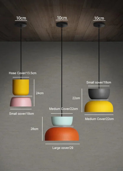 Colourful Macaron Pendant Ceiling Light