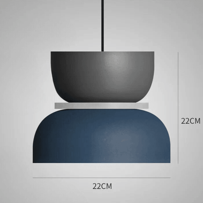 Colourful Nordic Metal Pendant Light with Built-In LED