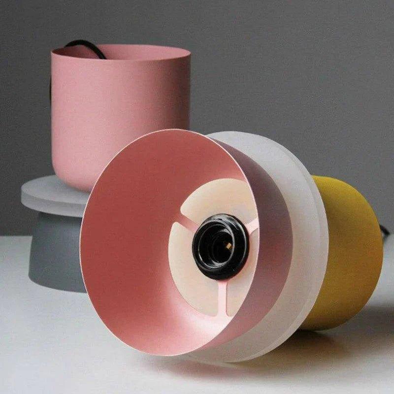 Colourful Nordic Metal Pendant Light with Built-In LED