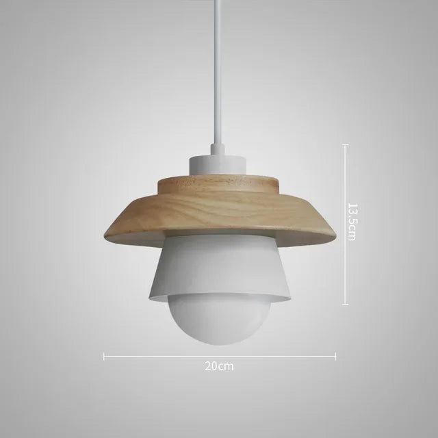 Colourful Wood Pendant Light