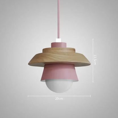 Colourful Wood Pendant Light