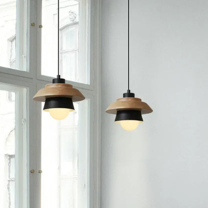 Colourful Wood Pendant Light