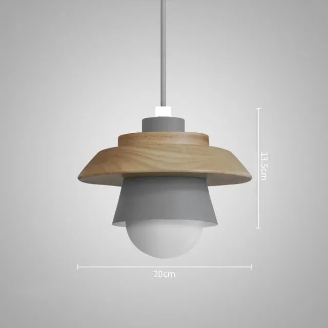 Colourful Wood Pendant Light
