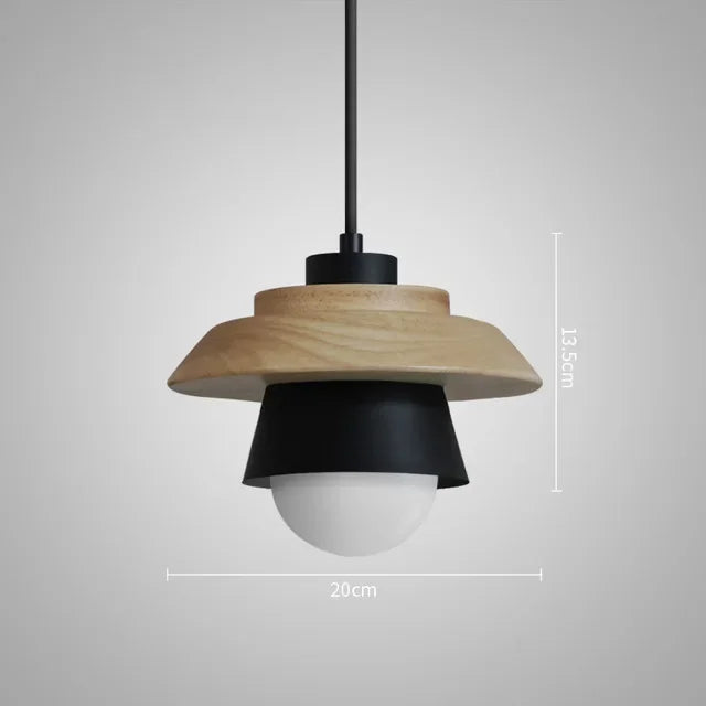 Colourful Wood Pendant Light