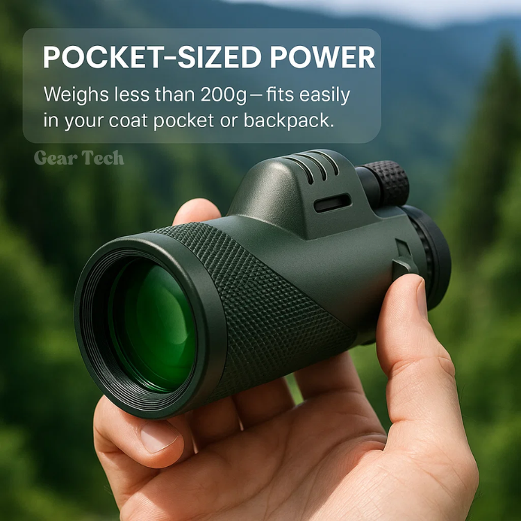 Compact 600x Ultra-Zoom Monocular with HD Glass Lens