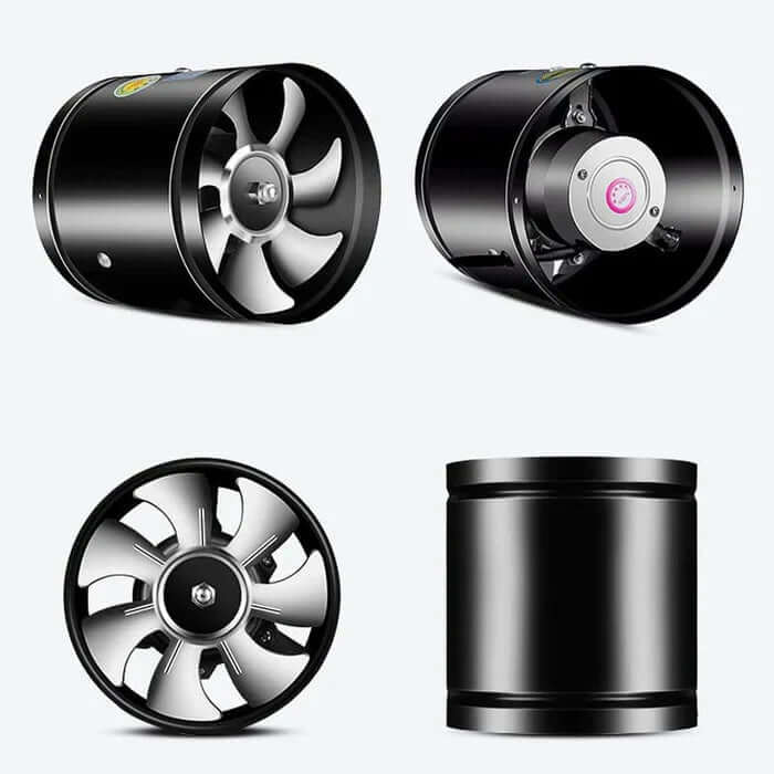 Compact Extractor Fan with Quiet Operation and Metal Housing