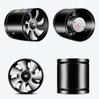 Compact Extractor Fan with Quiet Operation and Metal Housing
