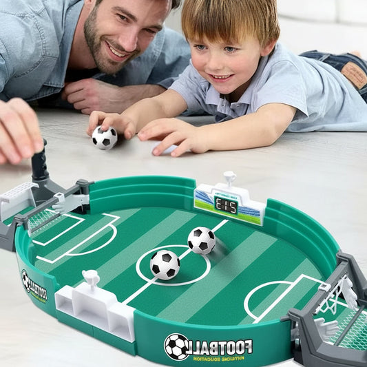 Compact Table Football Game Set Mini Arcade Soccer Toy