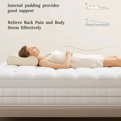 Cooling Mattress Topper with Heat-Dispersing Design and Removable Cover