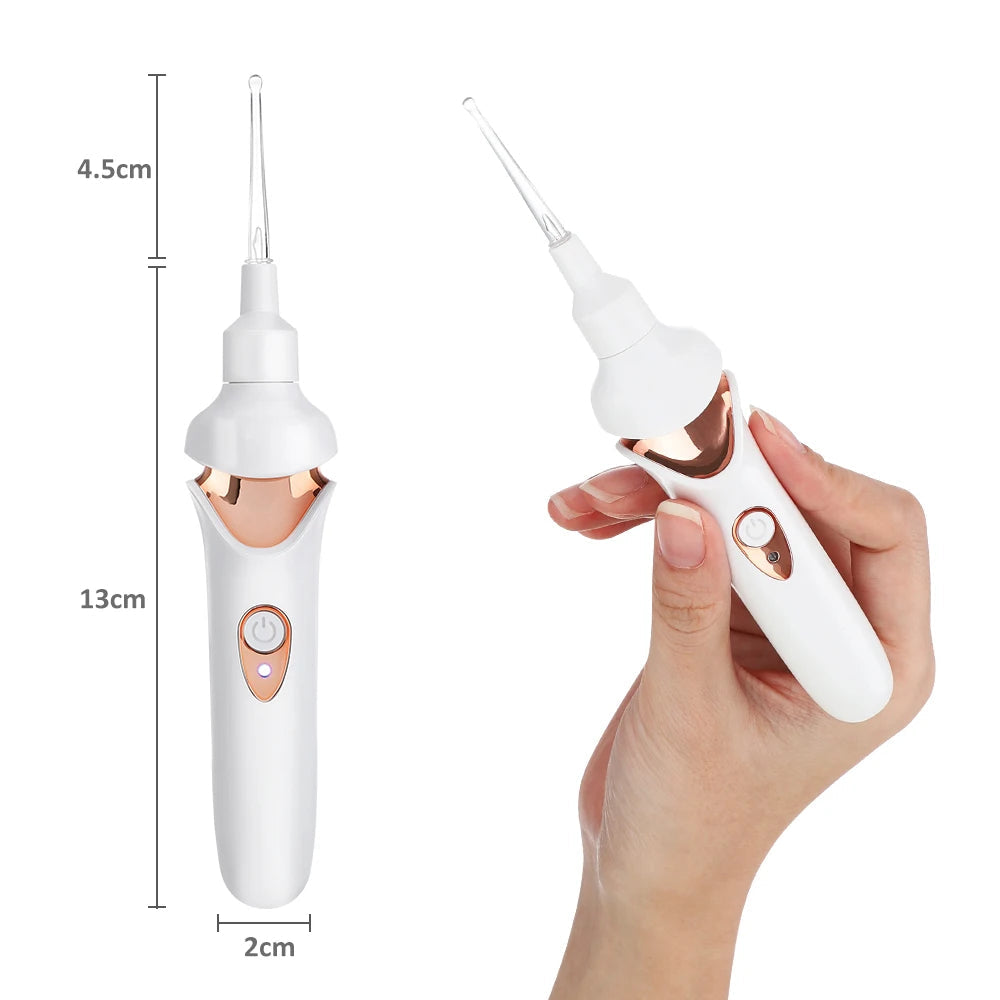 Cordless Ear Wax Remover Gentle Rechargeable Ear Cleaning Device