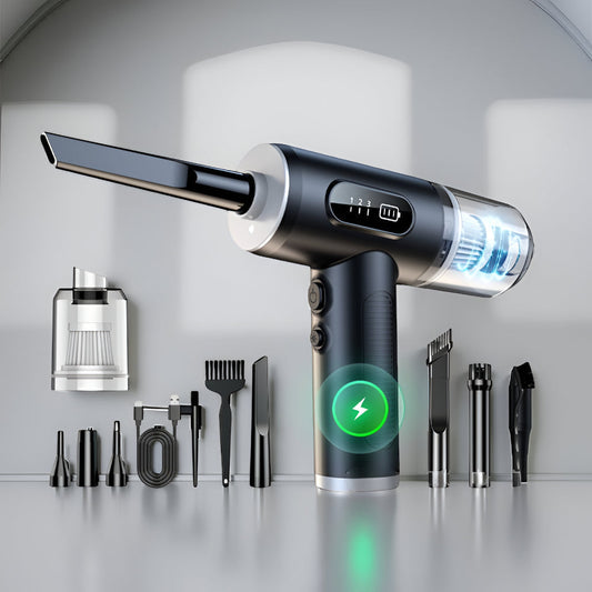 Cordless Electric Air Duster with Adjustable Airflow and Cleaning Attachments