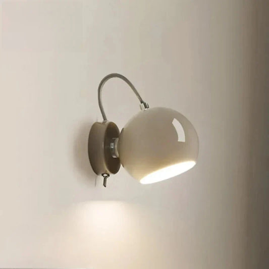 Cream Adjustable Dome Wall Sconce