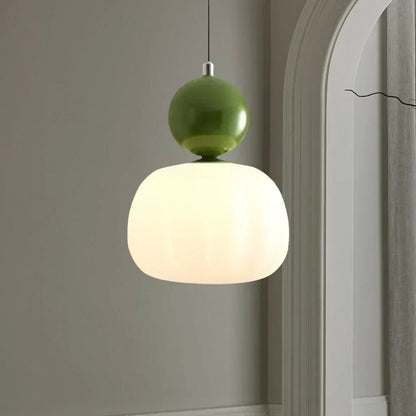 Cream Art Deco Pendant Lamp with Bauhaus-Inspired Metal and PMMA Design