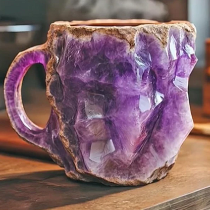 Crystal Coffee Mug 180 ml with Elegant Mineral Design