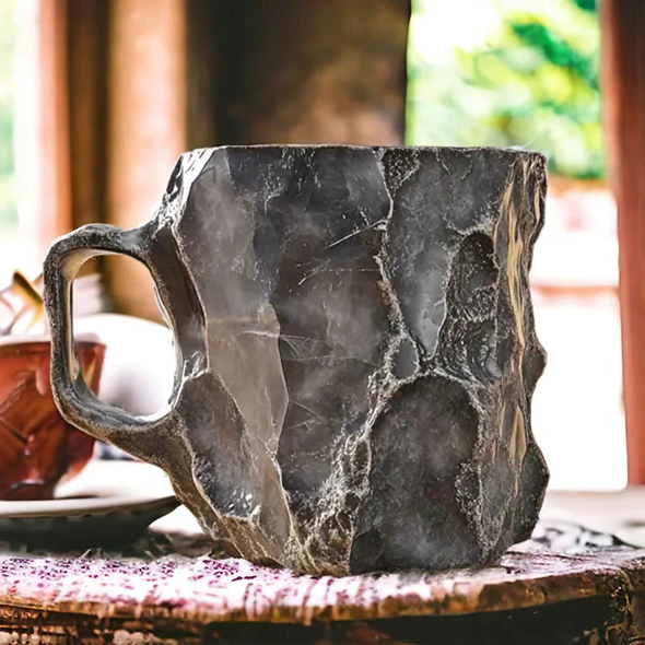 Crystal Coffee Mug 180 ml with Elegant Mineral Design