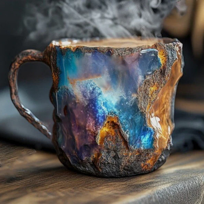 Crystal Coffee Mug 180 ml with Elegant Mineral Design