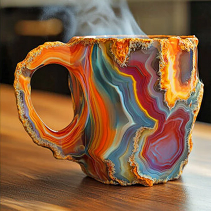 Crystal Coffee Mug 180 ml with Elegant Mineral Design