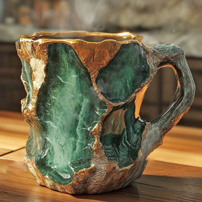 Crystal Coffee Mug 180 ml with Elegant Mineral Design