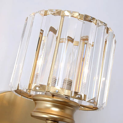 Crystal and Iron E27 Wall Sconce