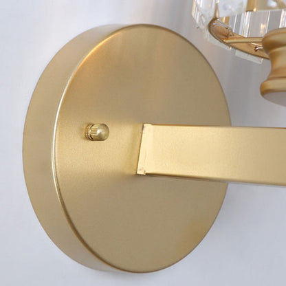 Crystal and Iron E27 Wall Sconce