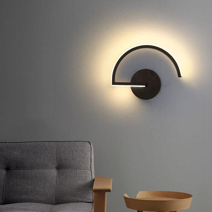 Curved Arc LED Wall Light for Modern Interiors
