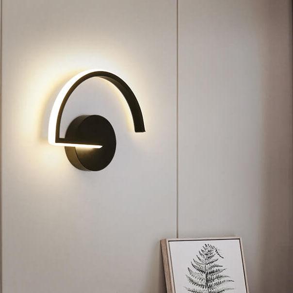 Curved Arc LED Wall Light for Modern Interiors