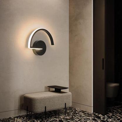 Curved Arc LED Wall Light for Modern Interiors