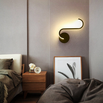 Curved Arc LED Wall Light for Modern Interiors