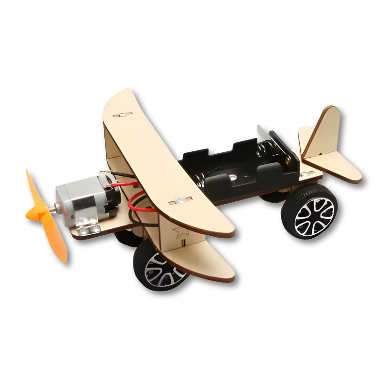 DIY Electric Wooden Vehicle Building Kit for Kids