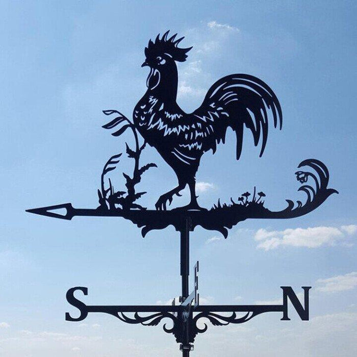 Decorative Stainless Steel Garden Weather Vane with Unique Outdoor Designs