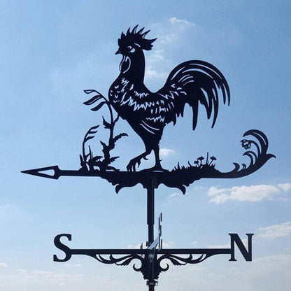 Decorative Stainless Steel Garden Weather Vane with Unique Outdoor Designs