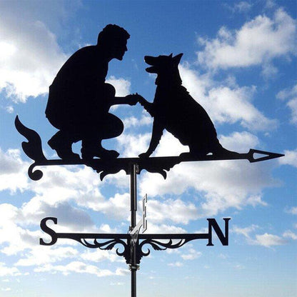 Decorative Stainless Steel Garden Weather Vane with Unique Outdoor Designs