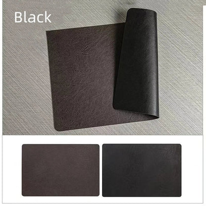 Double-Sided Faux Leather Placemats for Dining Tables
