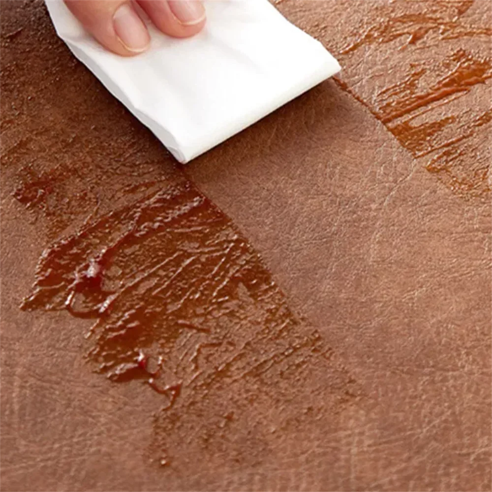 Double-Sided Faux Leather Placemats for Dining Tables
