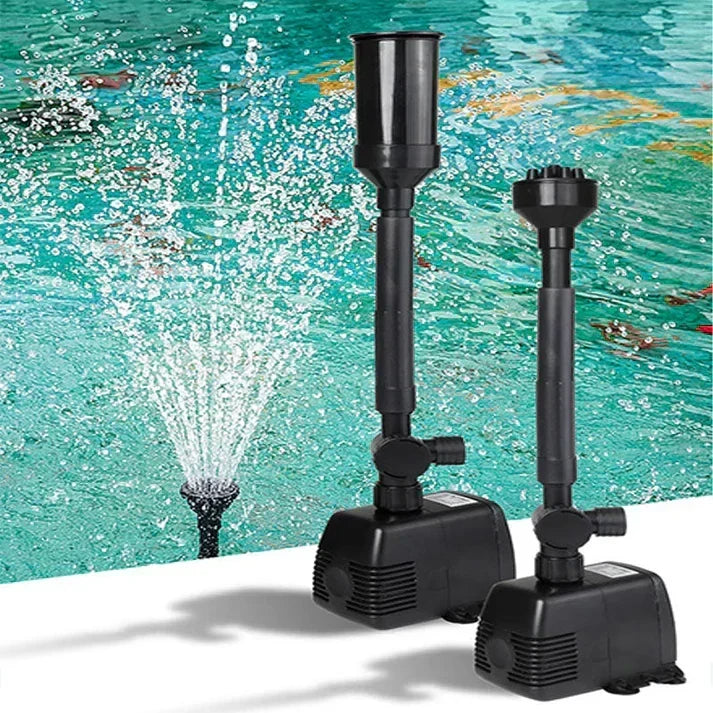 Durable Fountain Pump with Three Nozzles and Adjustable Water Flow