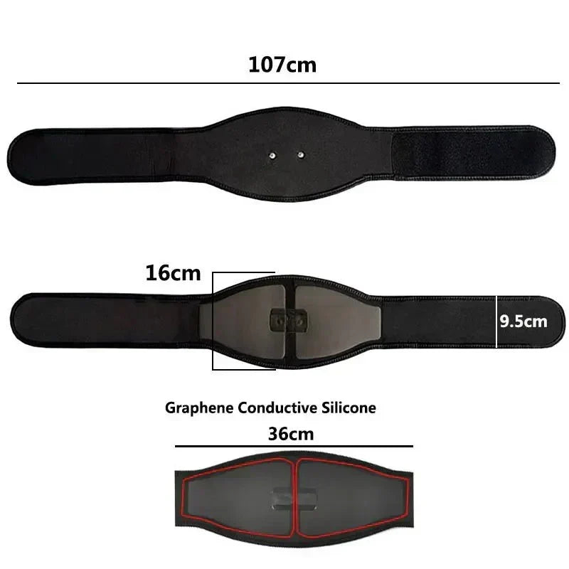EMS Abdominal Muscle Stimulator Belt with 19 Intensity Levels