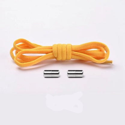 Elastic No-Tie Shoelaces with Locking Mechanism for Kids and Adults