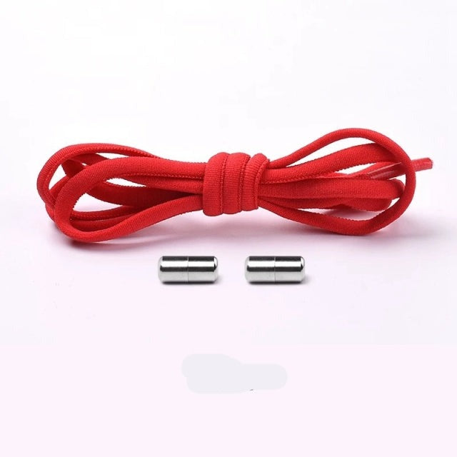 Elastic No-Tie Shoelaces with Locking Mechanism for Kids and Adults