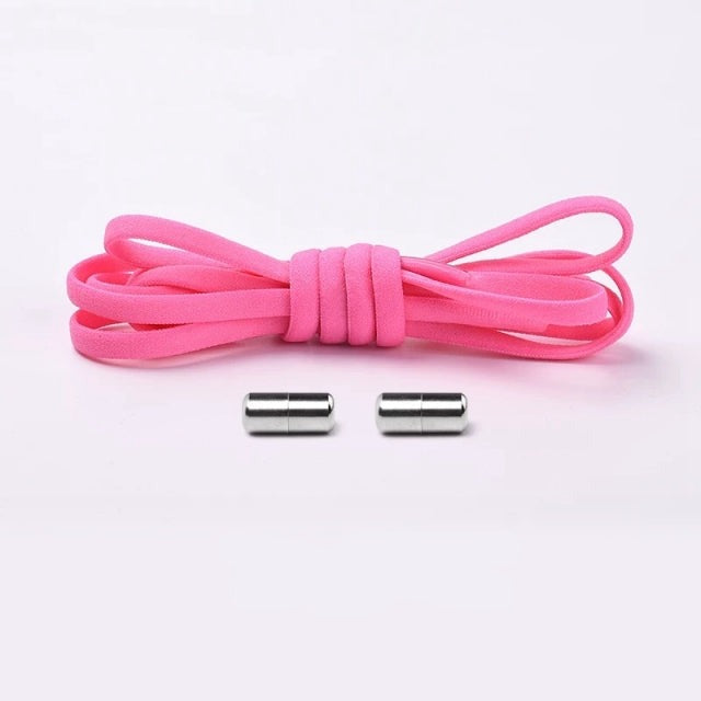 Elastic No-Tie Shoelaces with Locking Mechanism for Kids and Adults
